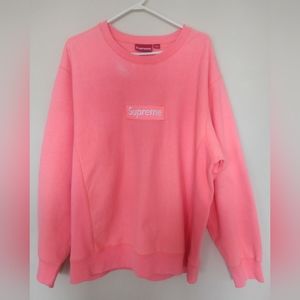 Supreme Box Logo Crewneck Coral (FW18) XL
